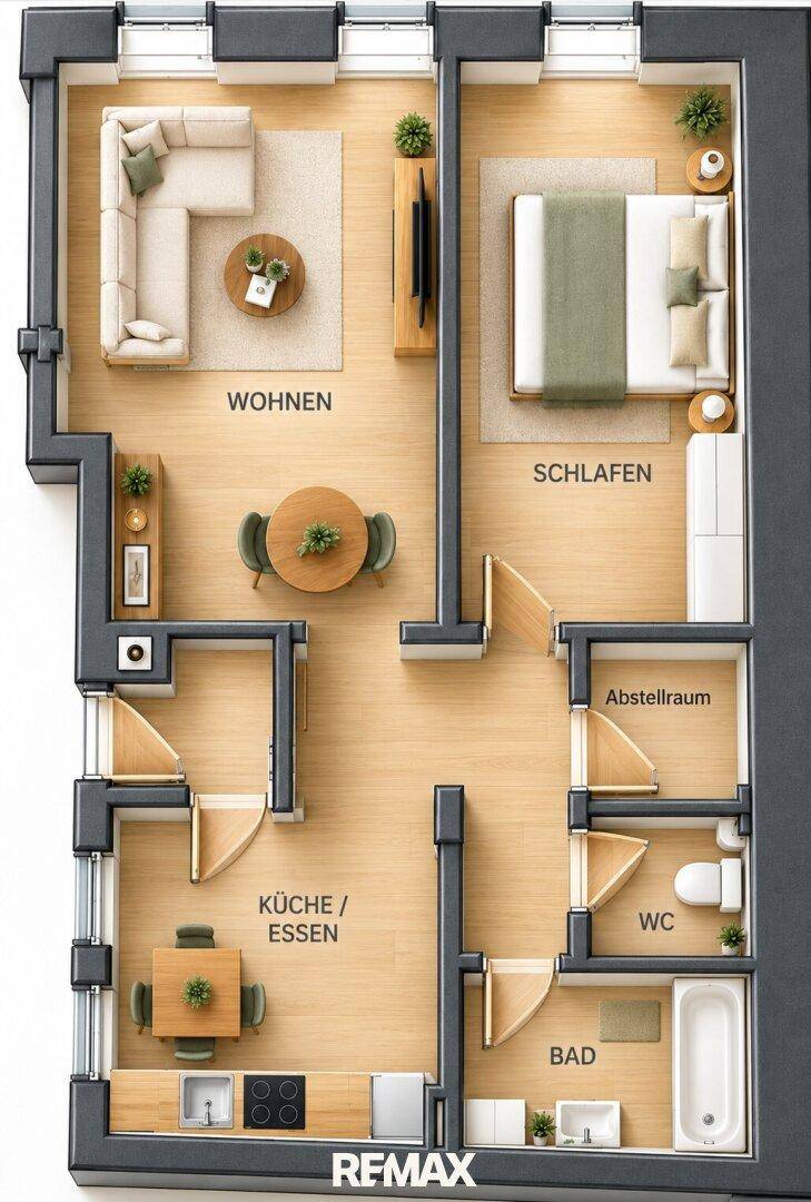 Grundriss als schematische Darstellung