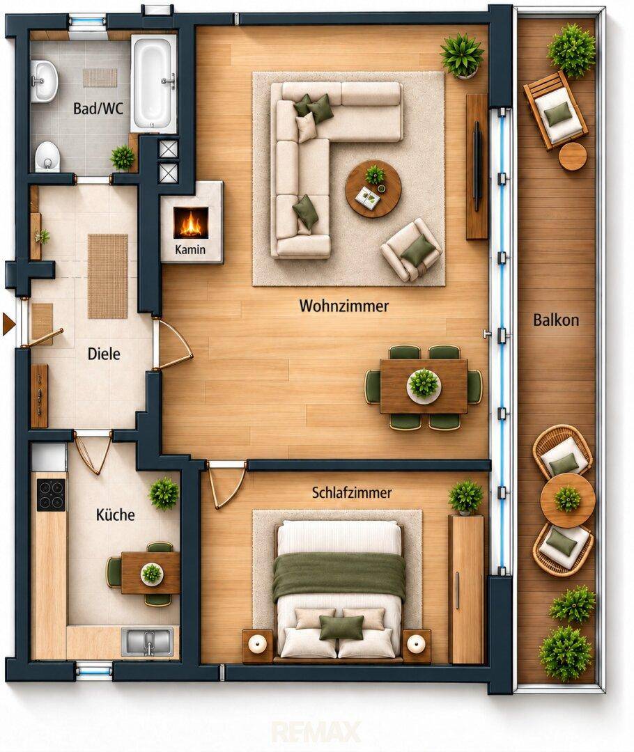 Grundriss als schematische Darstellung