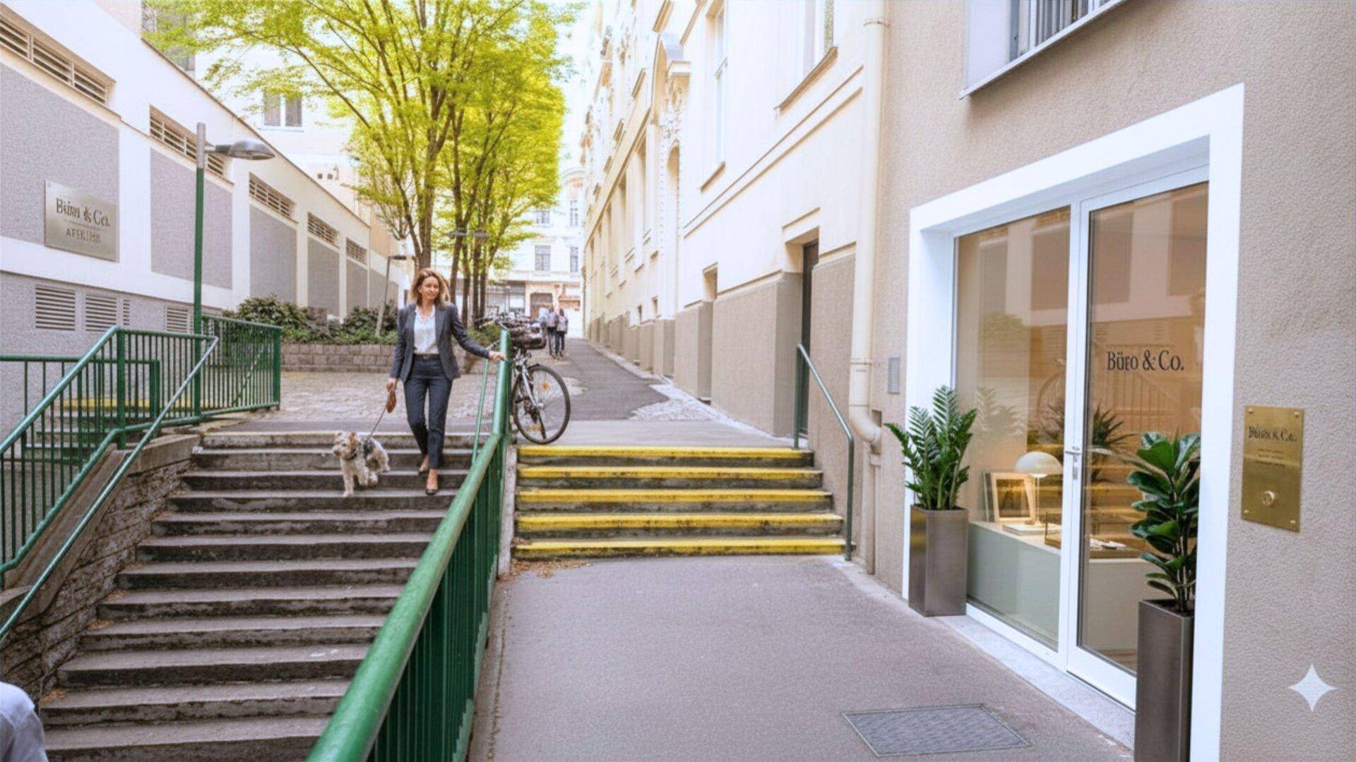Ruhiges, zentrales Portallokal mit Gassenzugang – ideal für Coaching, Studio, Abholpunkt