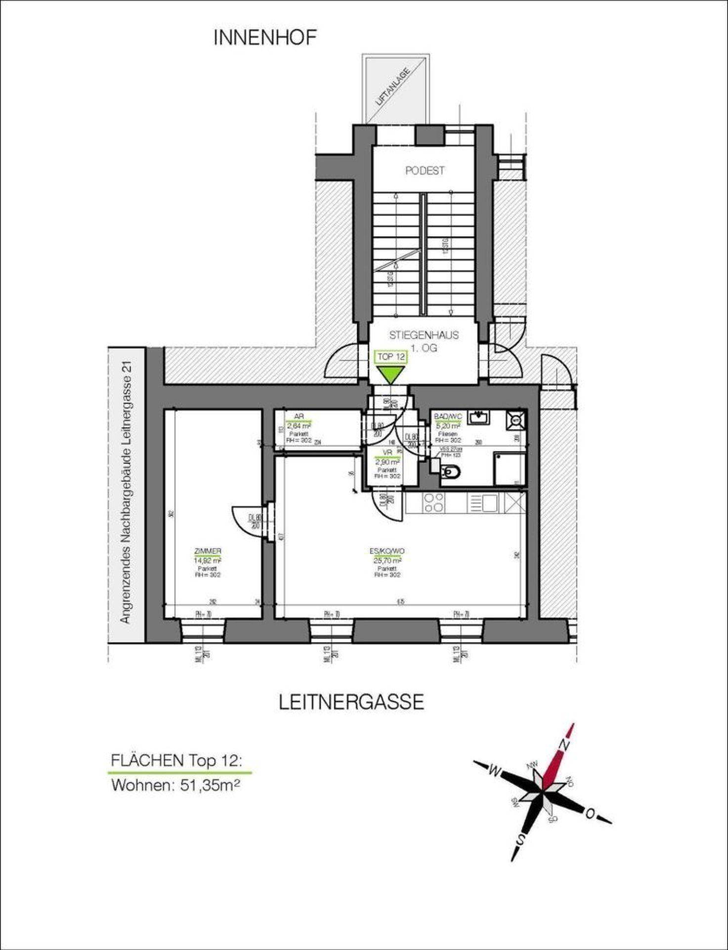 2_Plan Leitnergasse 23-OG1-12_Bestand001