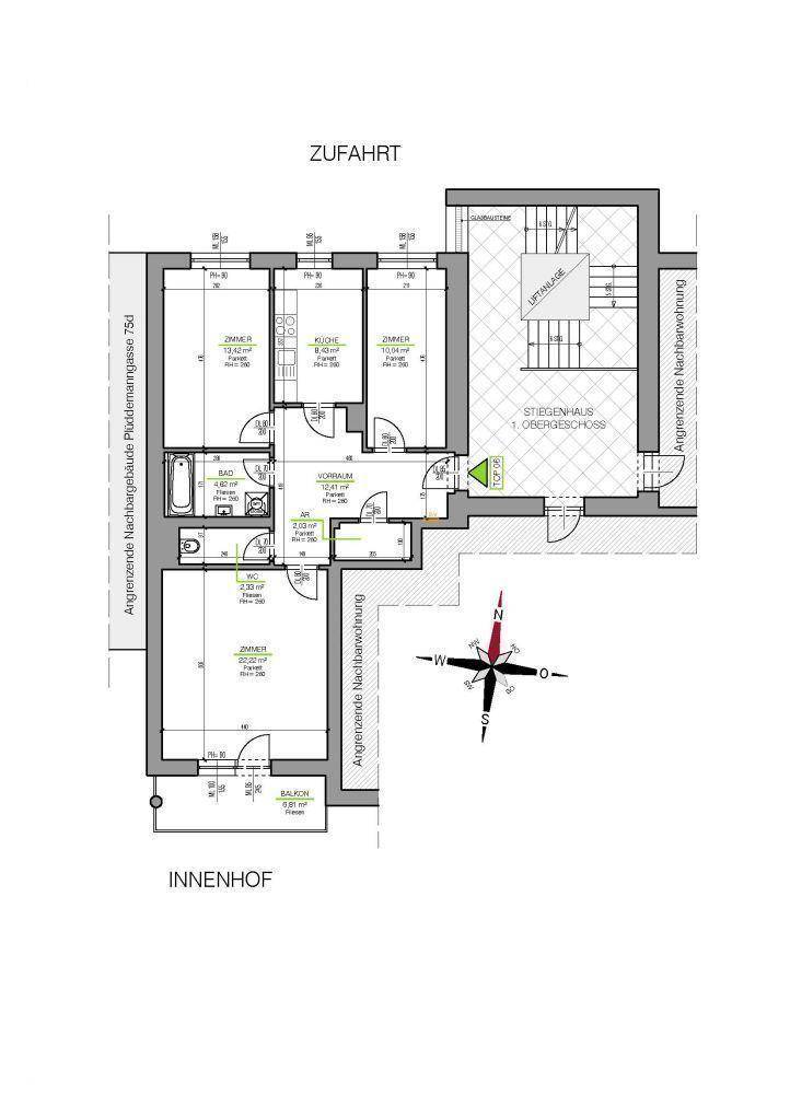 2_Plan_Plüddemanngasse 75e-1.OG-06_Bestand-NEU