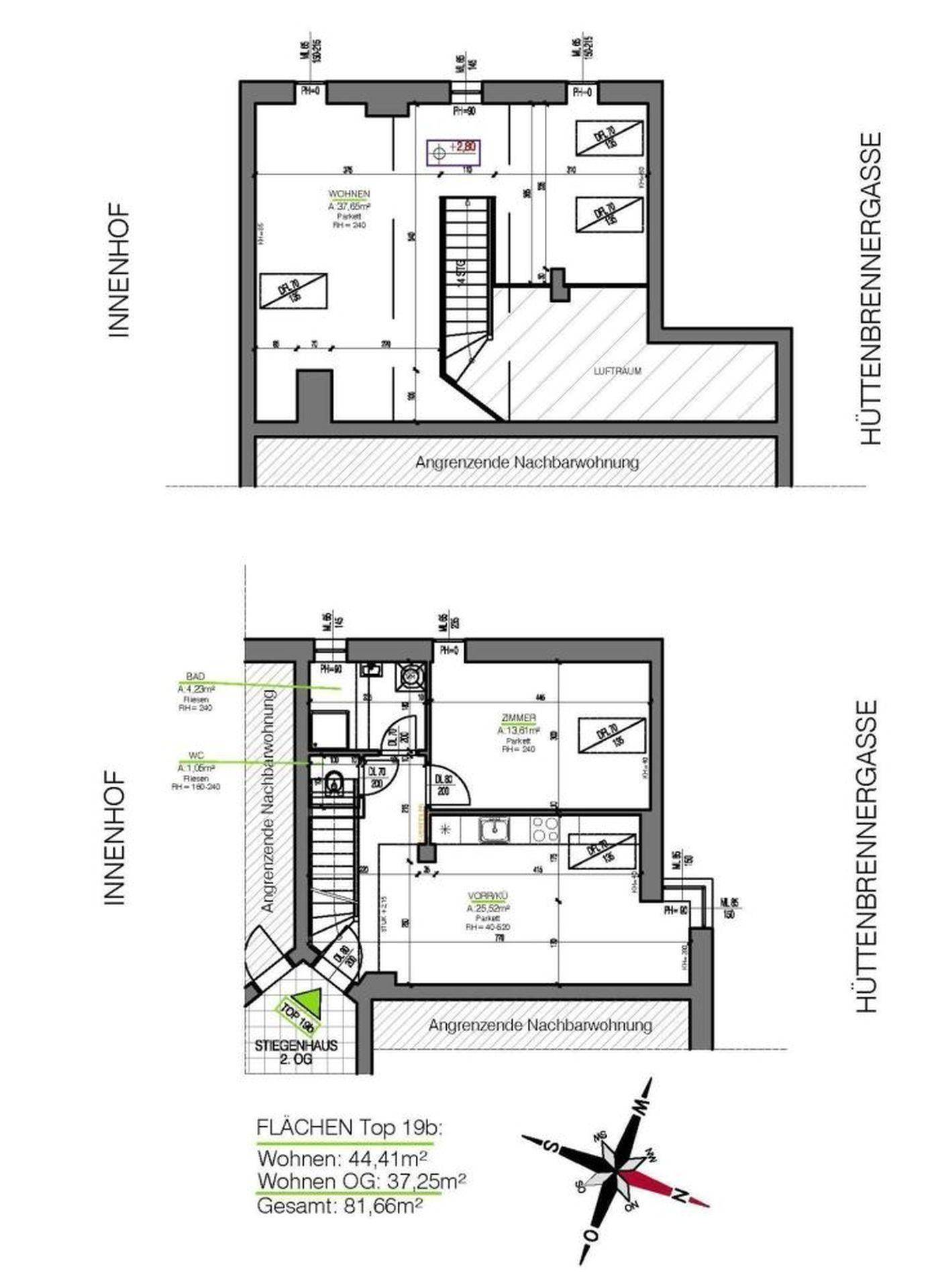 2_ PlanHüttenbrennergasse 17_Top 19b_Bestand001