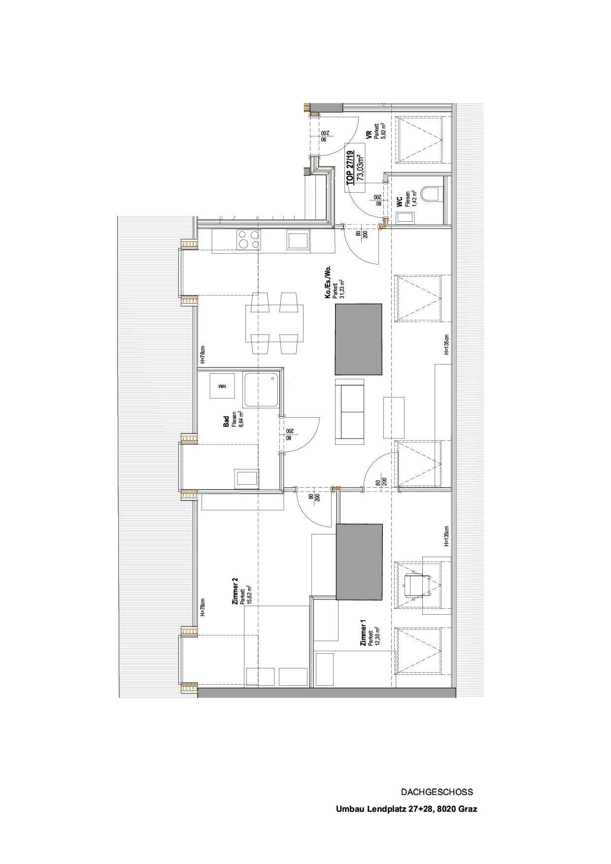 Neues Wohnprojekt in Lend! Dachgeschosswohnung mit 3 Zimmern – Provisionsfrei! - Ansicht 2