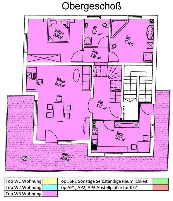 Plan obergeschoss