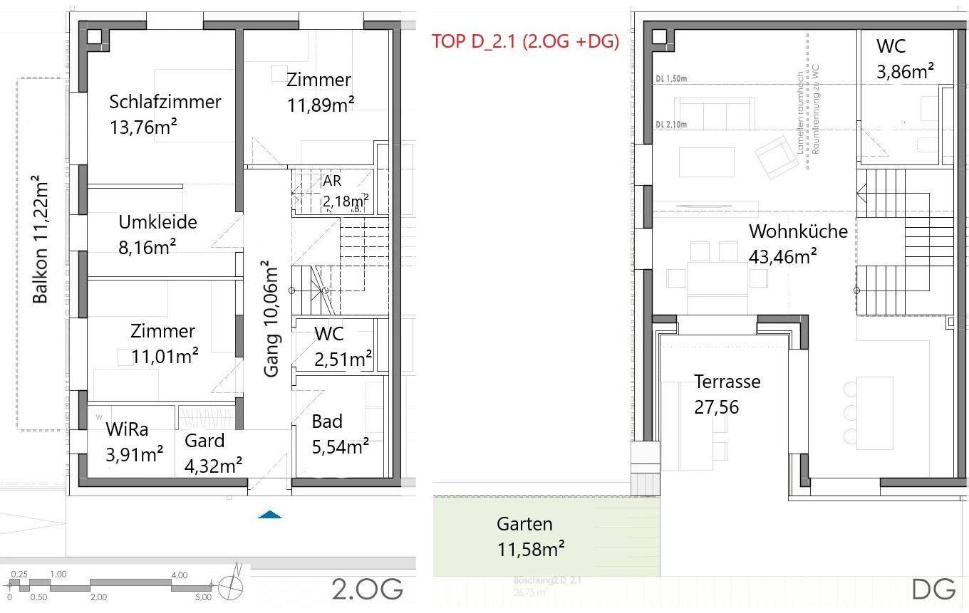 Grundriss D 2.1 neue Variante