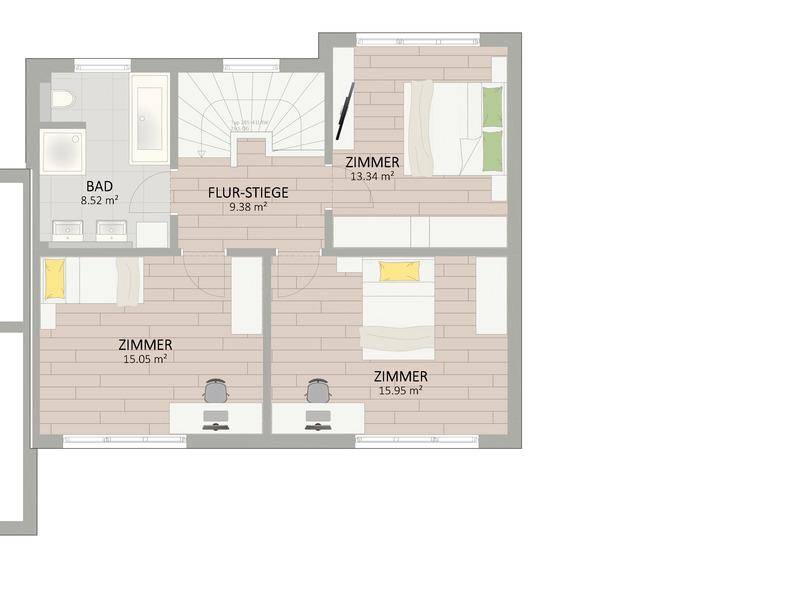 Das Beste aus Natur und Stadt. Hochwertiges Doppelhaus mit 4 Zimmer, Wärmepumpe und Vollunterkellerung – pohled 3