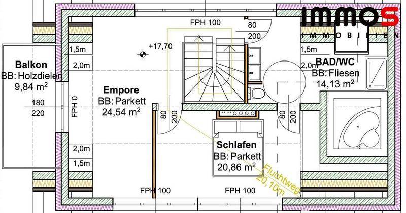 Grundrissplan Empore
