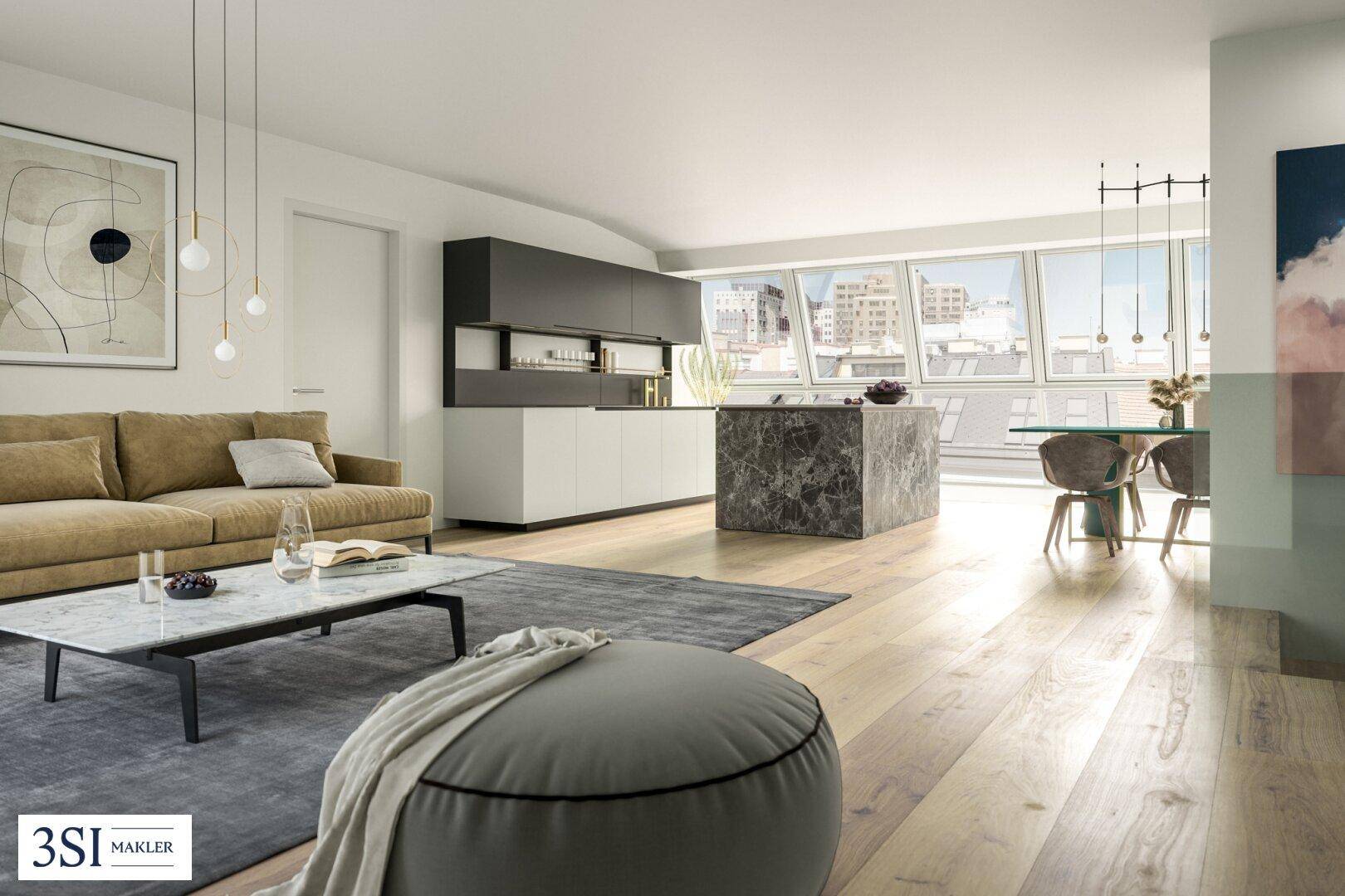 Penthouse mit Dachterrasse in der Disslergasse 8