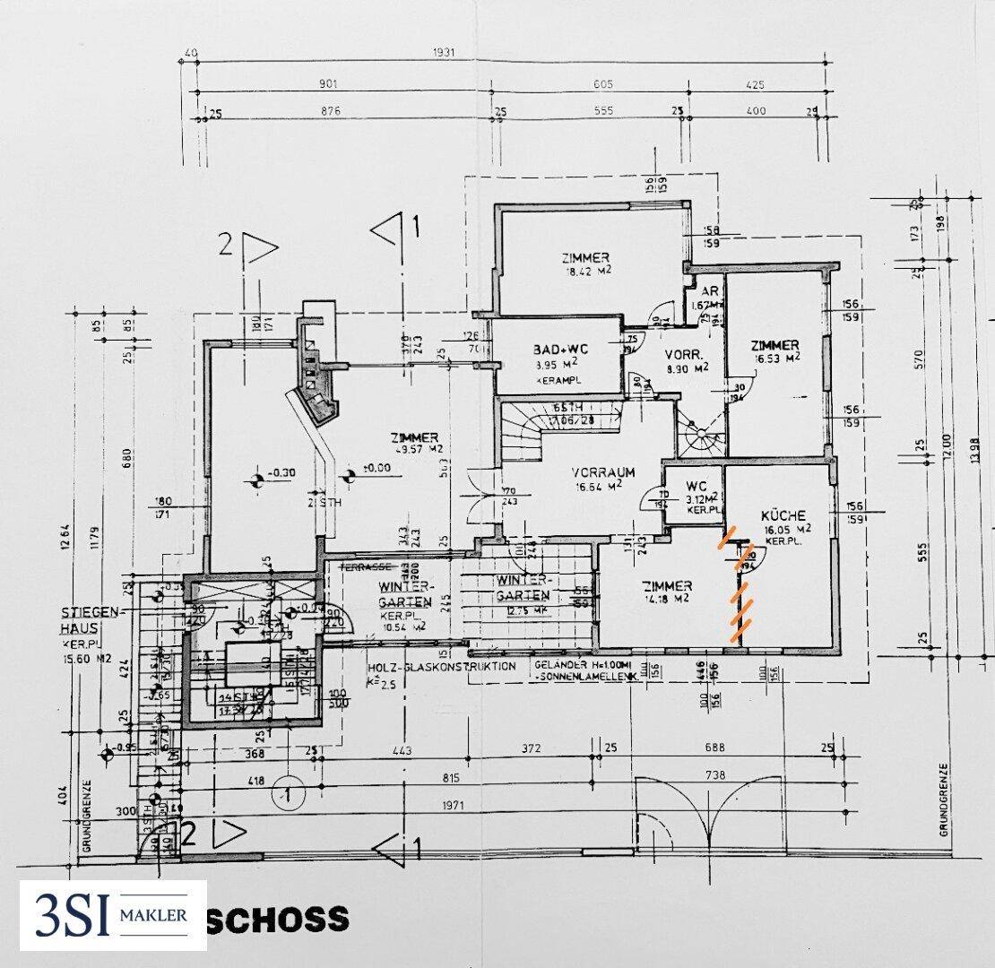 Grundriss Erdgeschoß