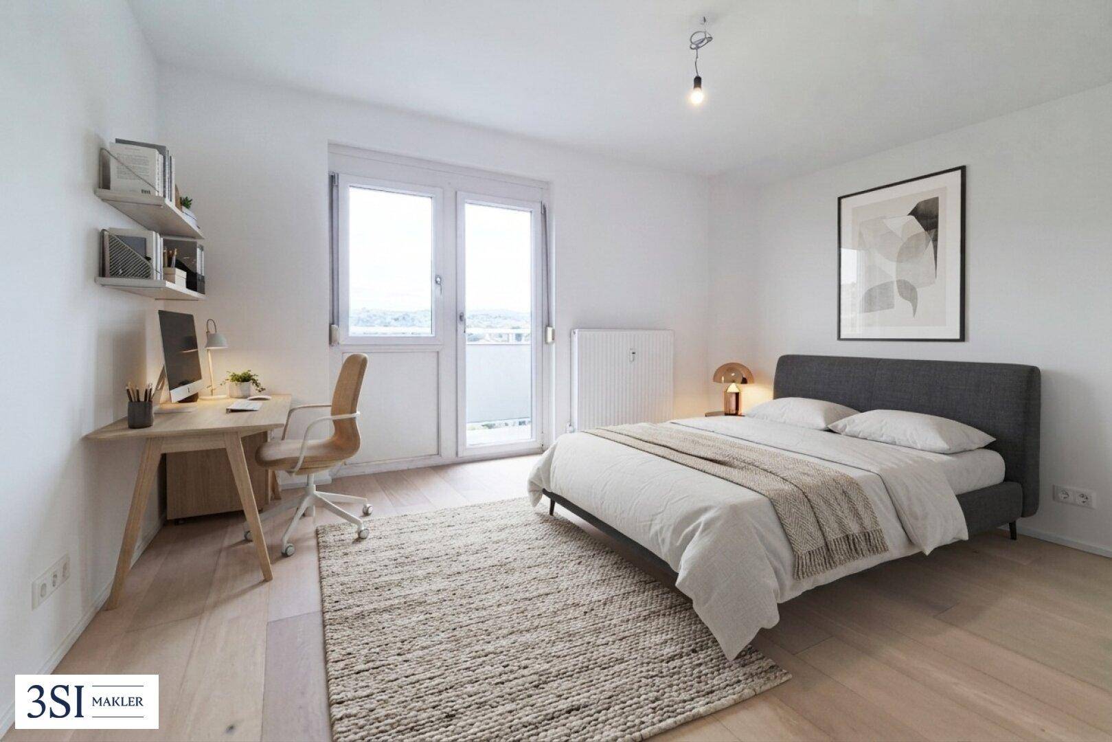 KI möbliertes Schlafzimmer