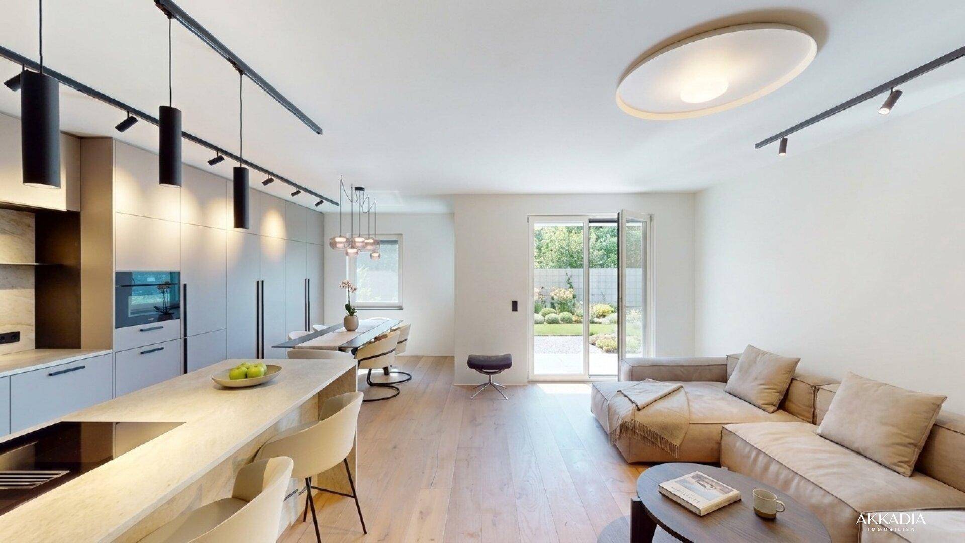 Designer Doppelhaushälfte mit Garten &amp; Dachterrasse - Widok 3
