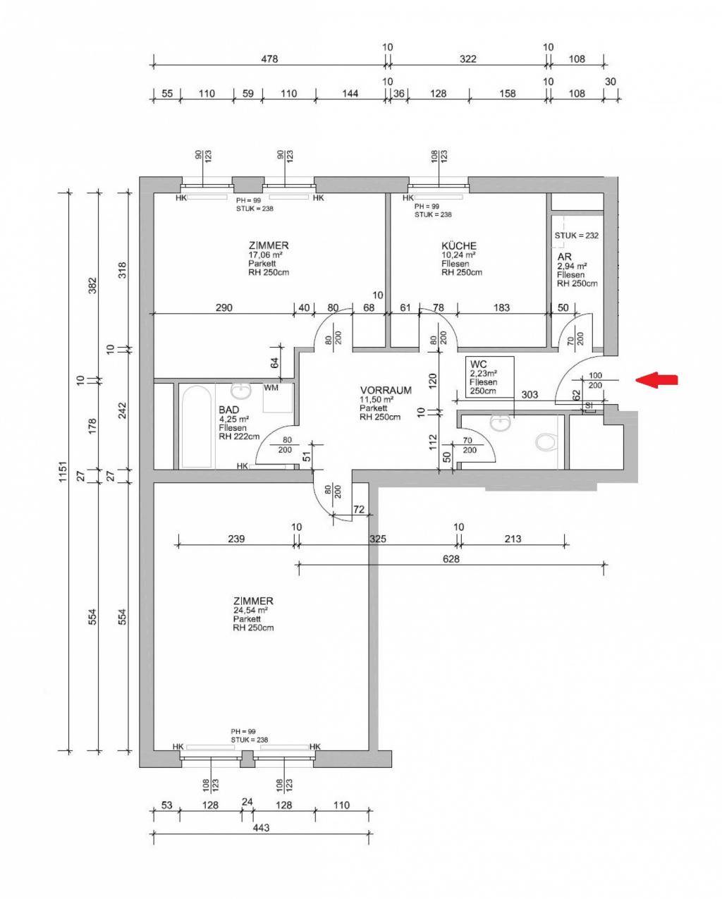 Grundrissplan