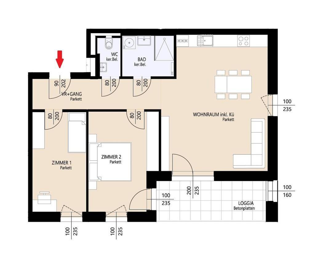 Grundrissplan