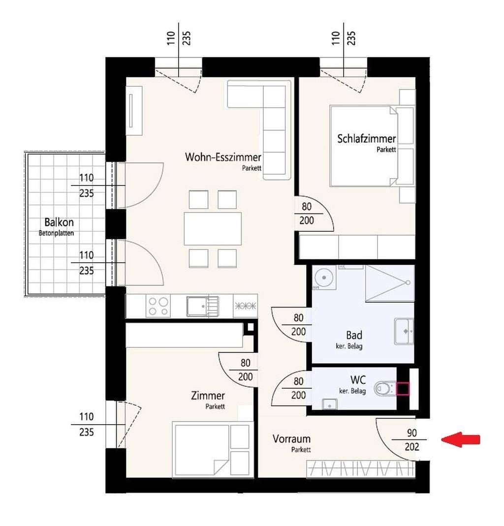 Grundrissplan