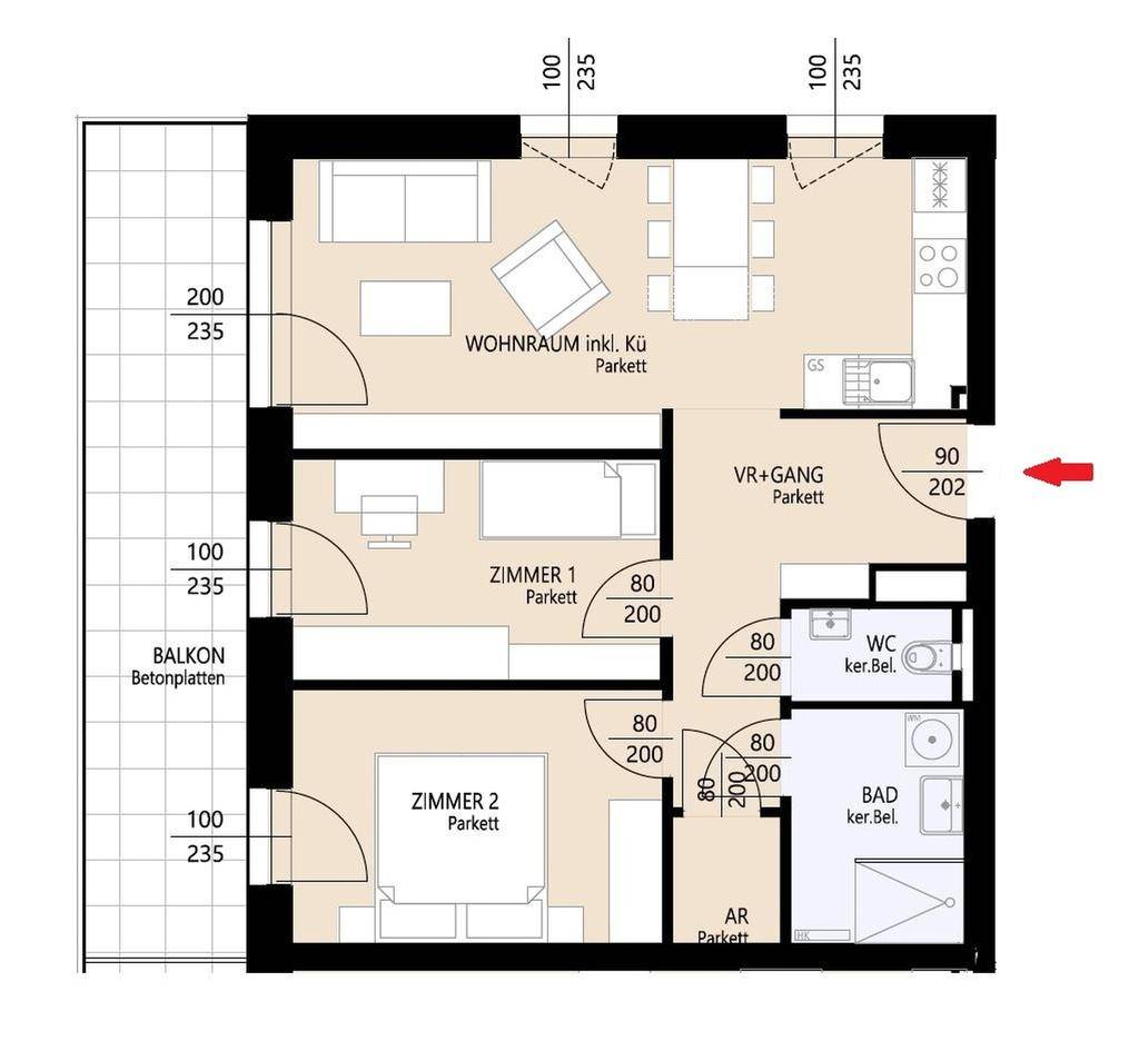 Grundrissplan