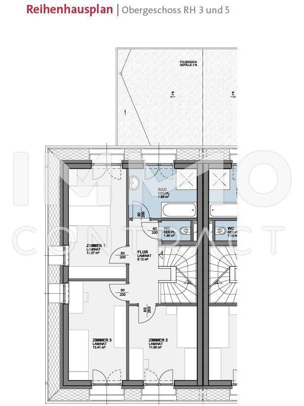 Grundriss OG DHH 3 und 5