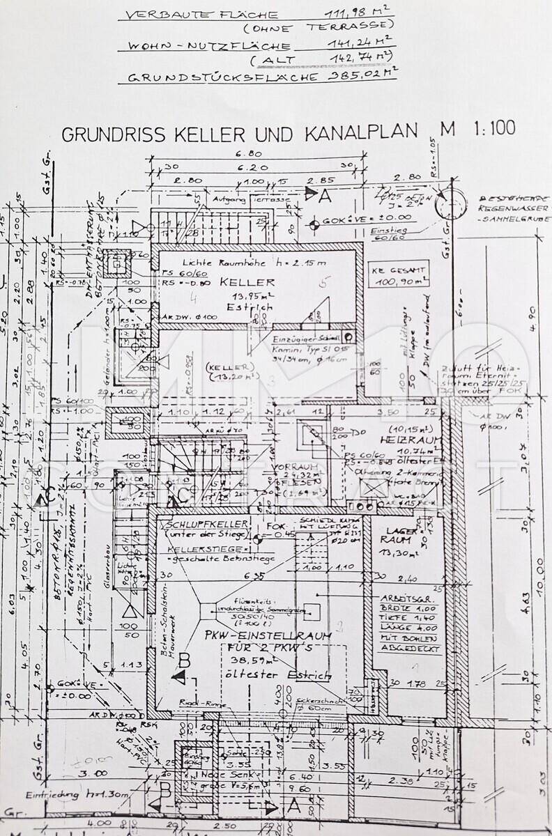 Plan KG und Garage