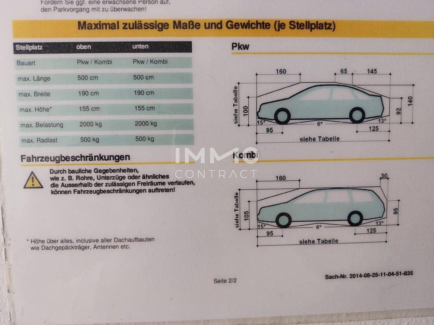 Garage Abmessungen