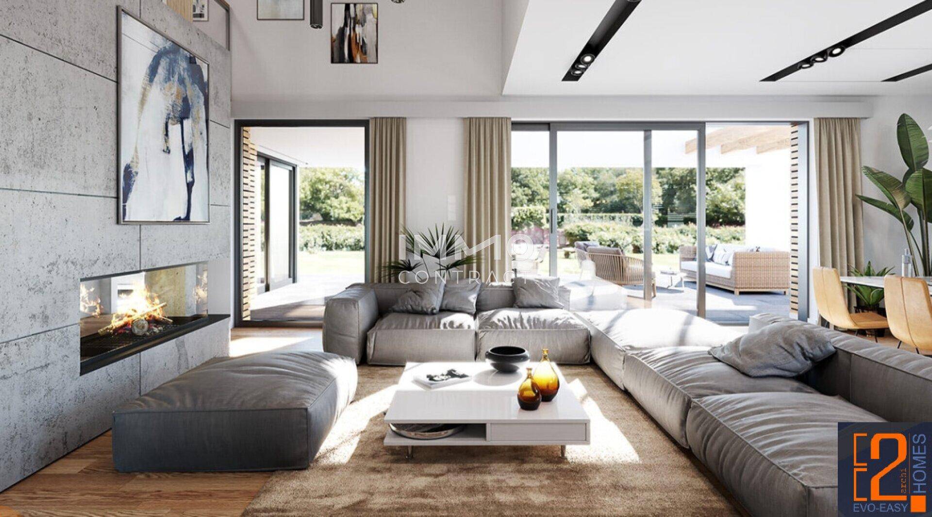 4. Lugano Wohnzimmer mit Kamin