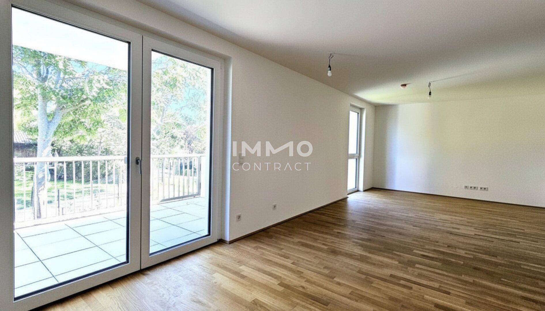 Provisionsfrei! Moderne 3-Zimmer-Wohnung mit 12 m² Balkon in Ruhelage und Blick ins Grüne - Ansicht 2