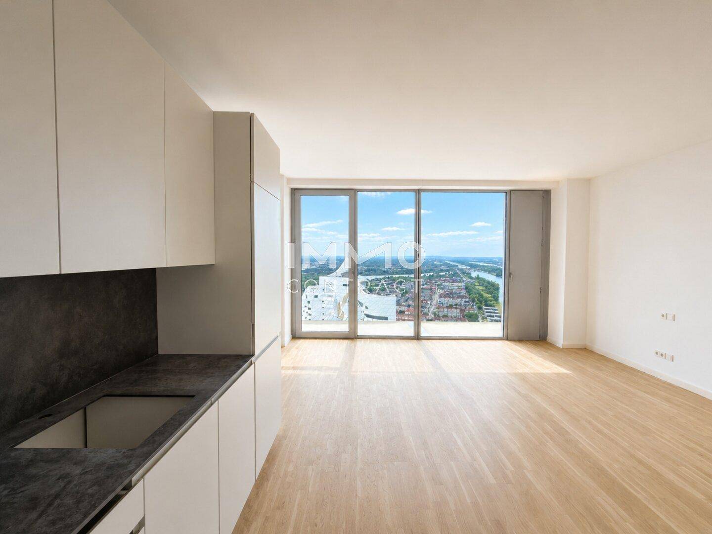 DC2 Tower: 41. Etage: Donaublick inkl. Sonnenaufgang - Ansicht 6