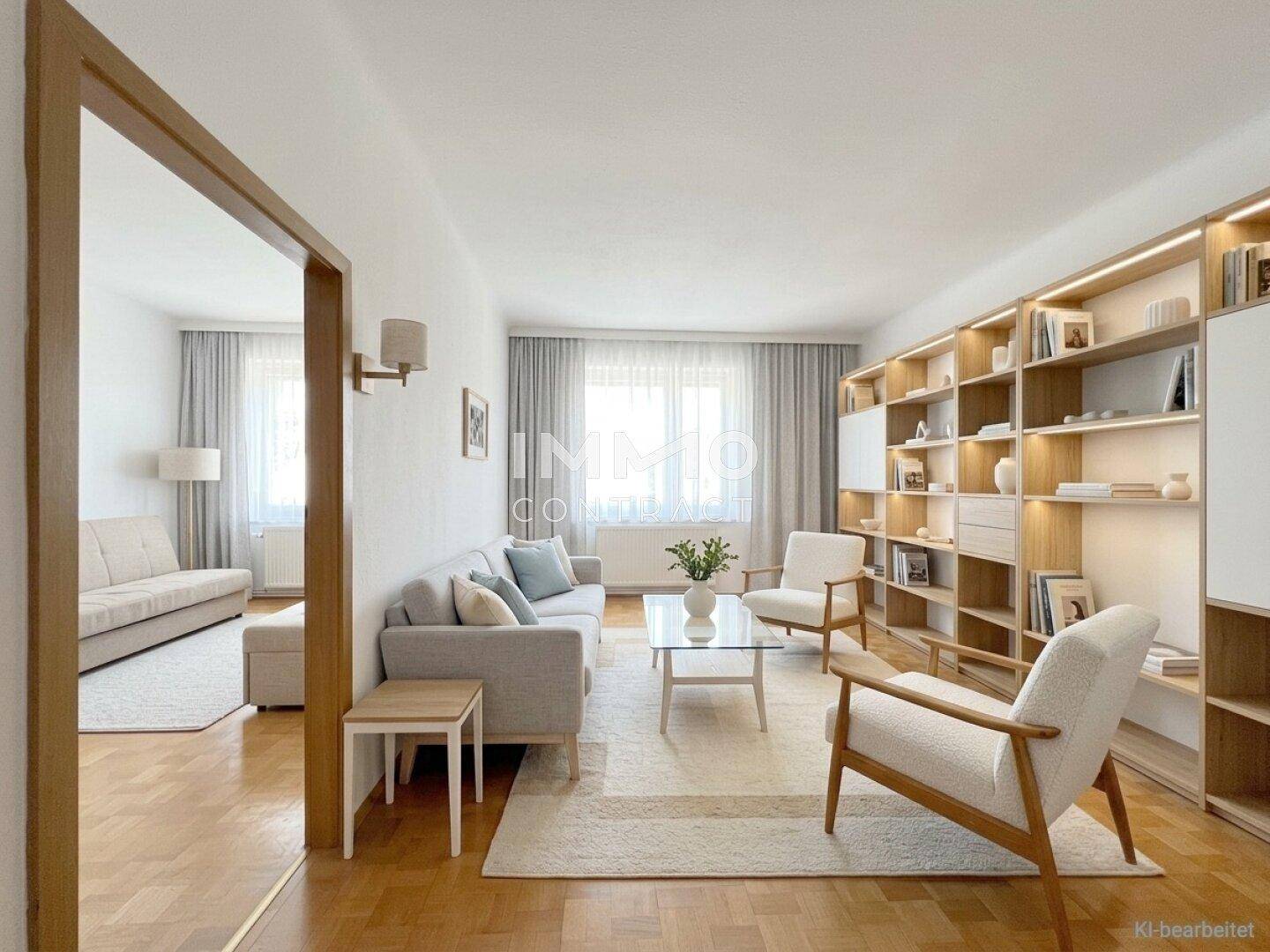 2.Wien: Helle 90qm -4ZI-Lift-Etagenwohnung – Alliiertenstraße – pohled 2