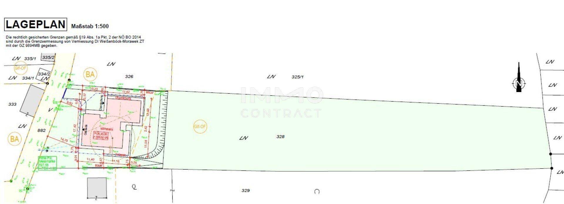 Lageplan gesamt - 7317 m²