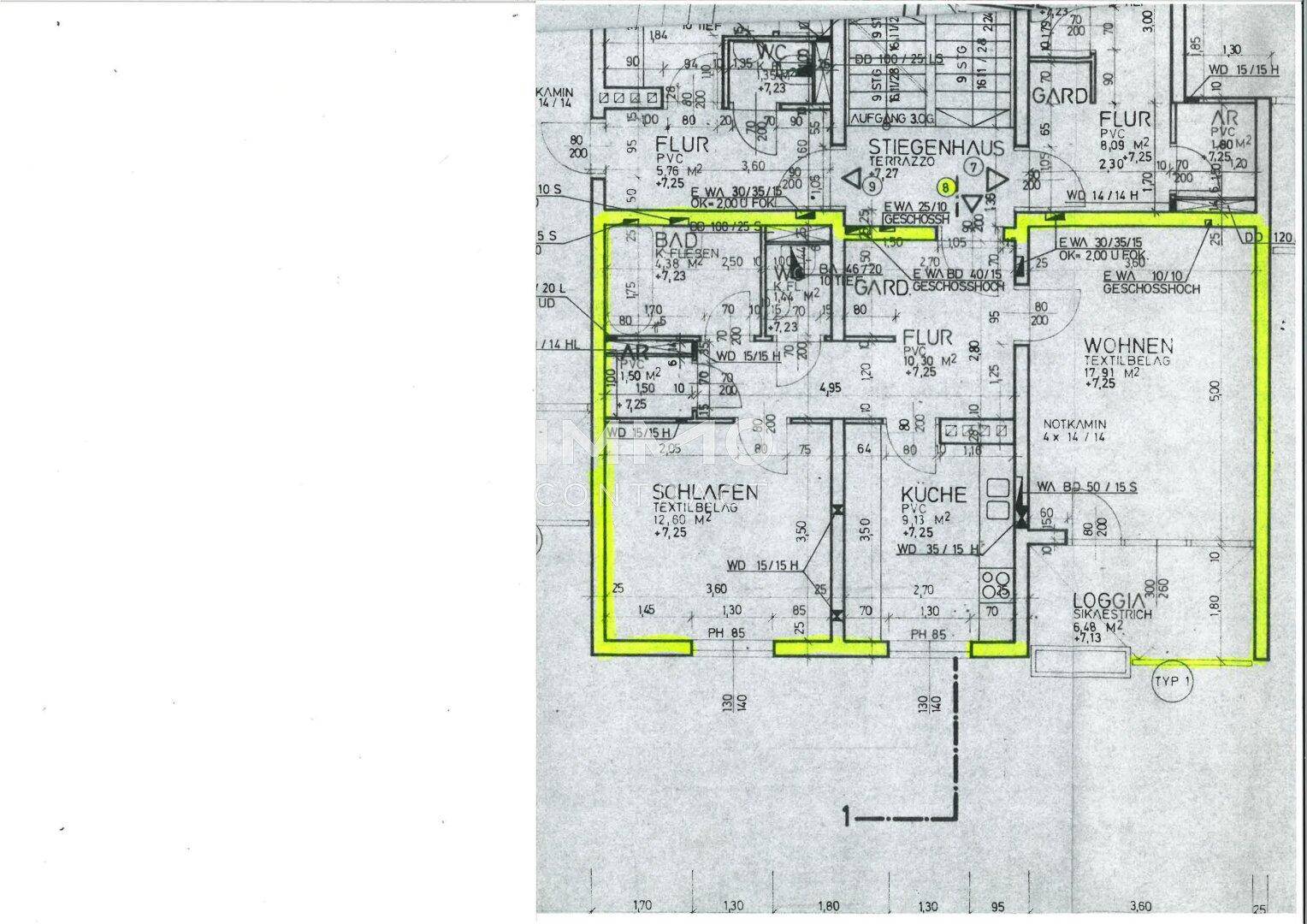 Wohnungsplan ALT