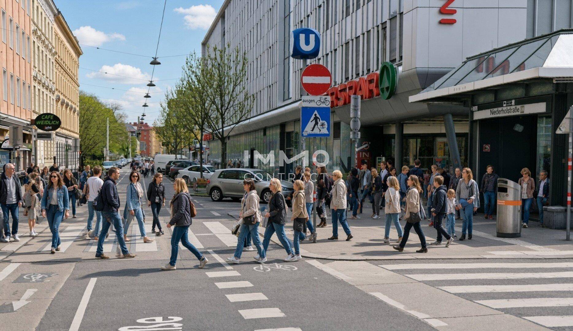 Potenzial für profitables Tagesgeschäft I Lebensmittelhandel I Speisen I Obst&amp;Gemüse I Standhütte im Eigentum (Superedifikat) I U6-Station Niederhofstraße