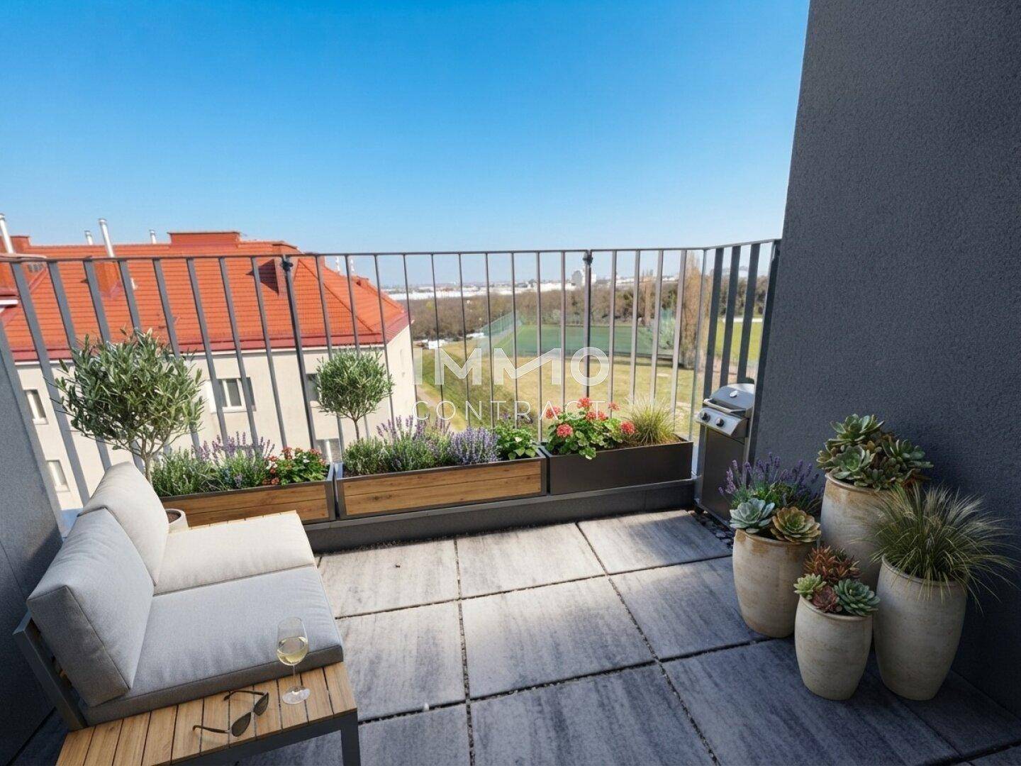 2-кімнатна мансардна квартира з терасою, 51 м², Landstraße, Ландштрассе