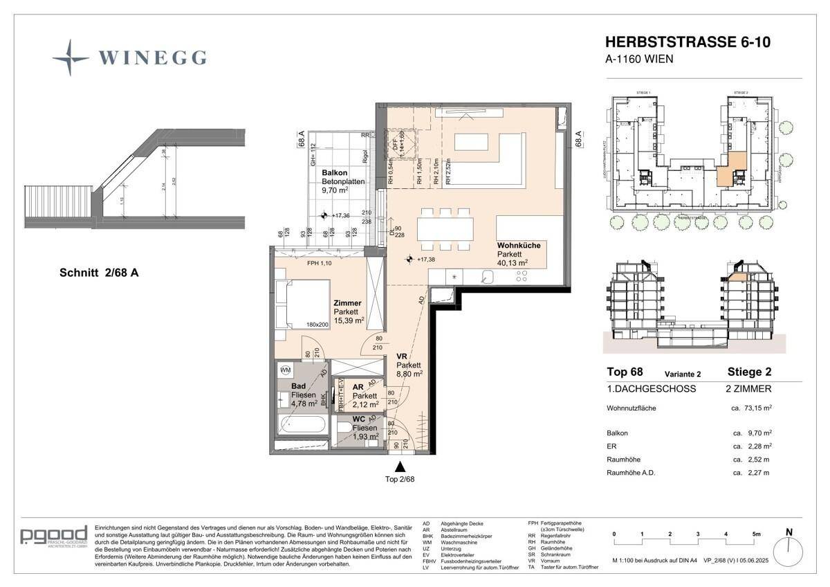 Wohnungsplan - Variante