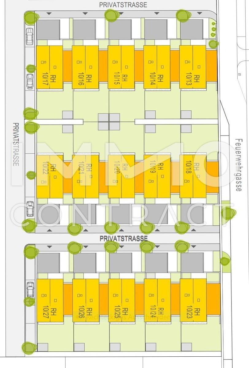 Lageplan Purbach Reihenhäuser