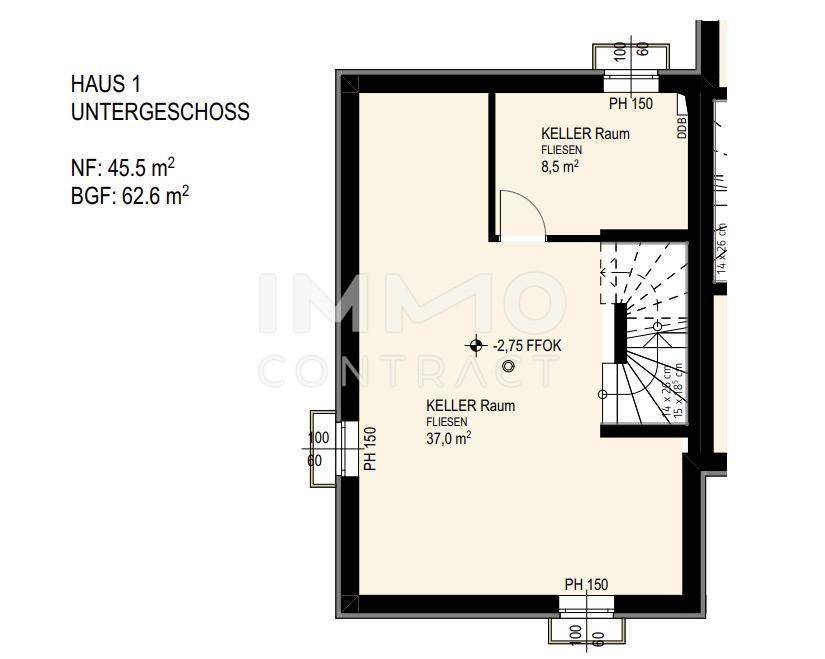 Plan KG Haus 1