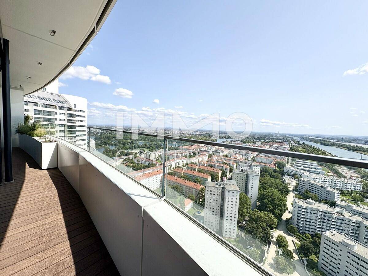 Balkon Richtung Alte Donau
