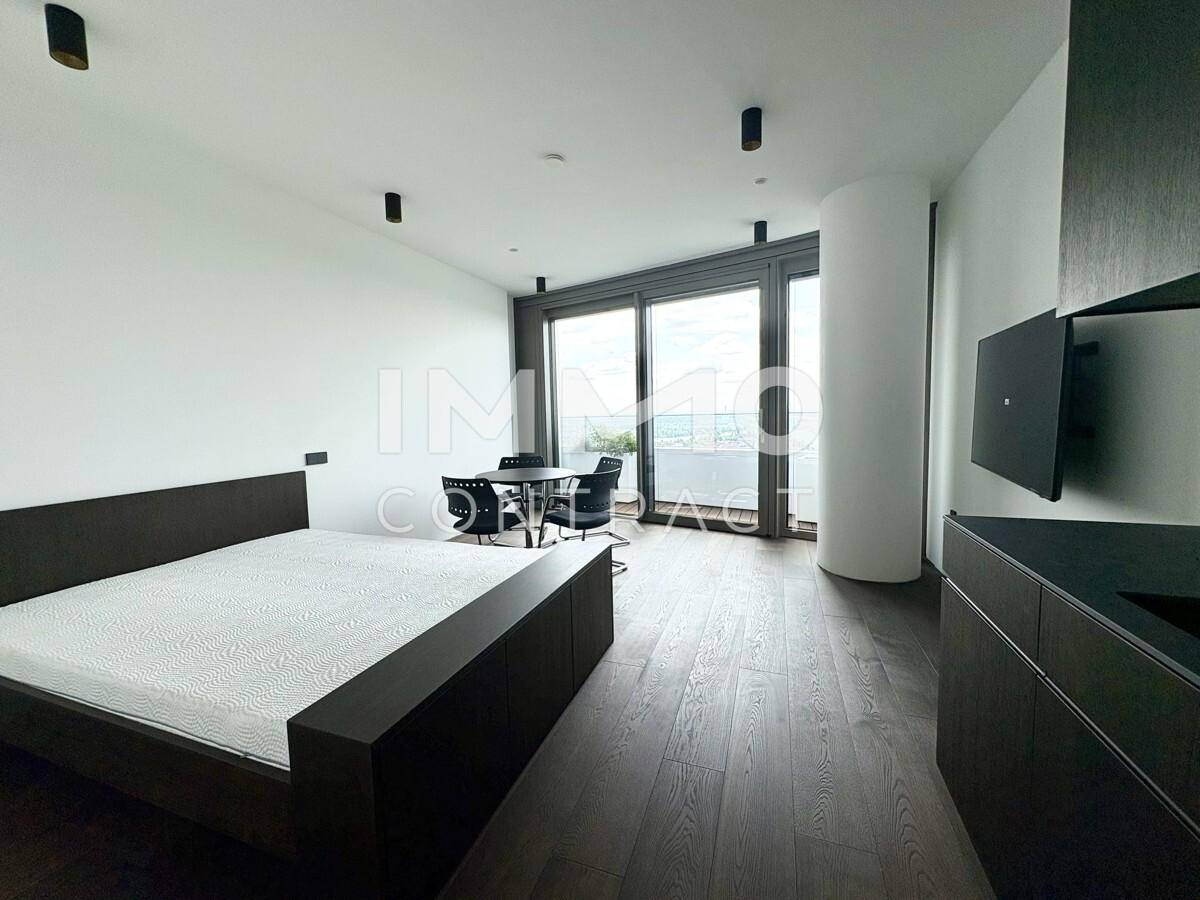 Wohn-Schlafbereich Richtung Balkon