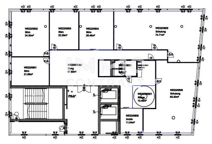 Grundriss 8. Obergeschoss BT.C