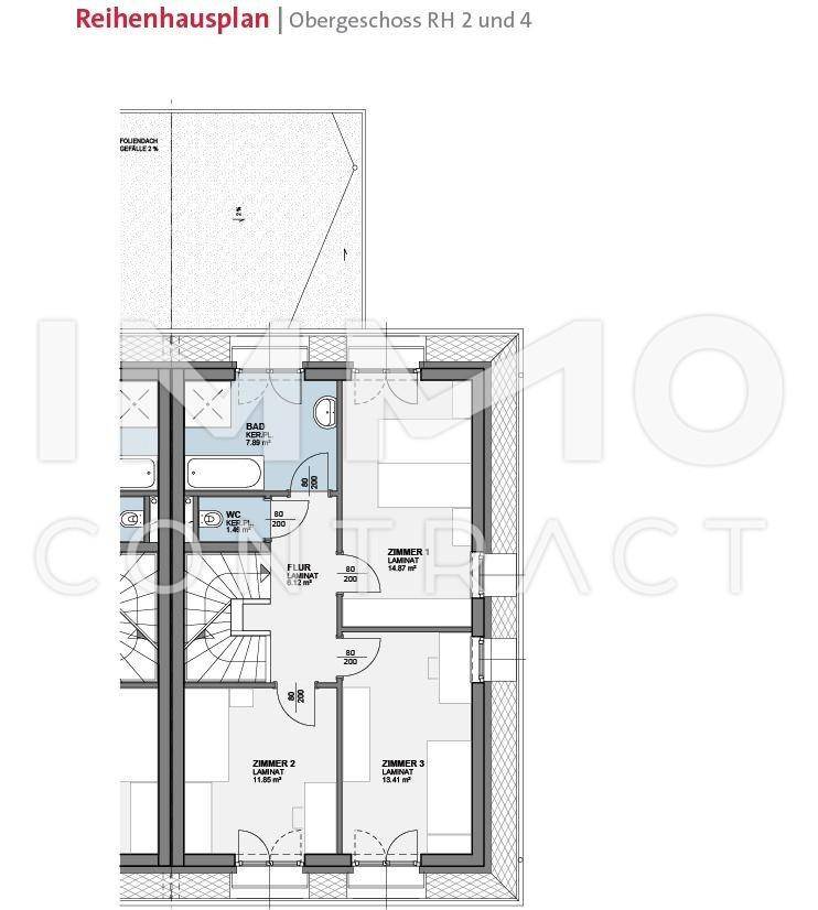 Grundriss OG DHH 2 und 4