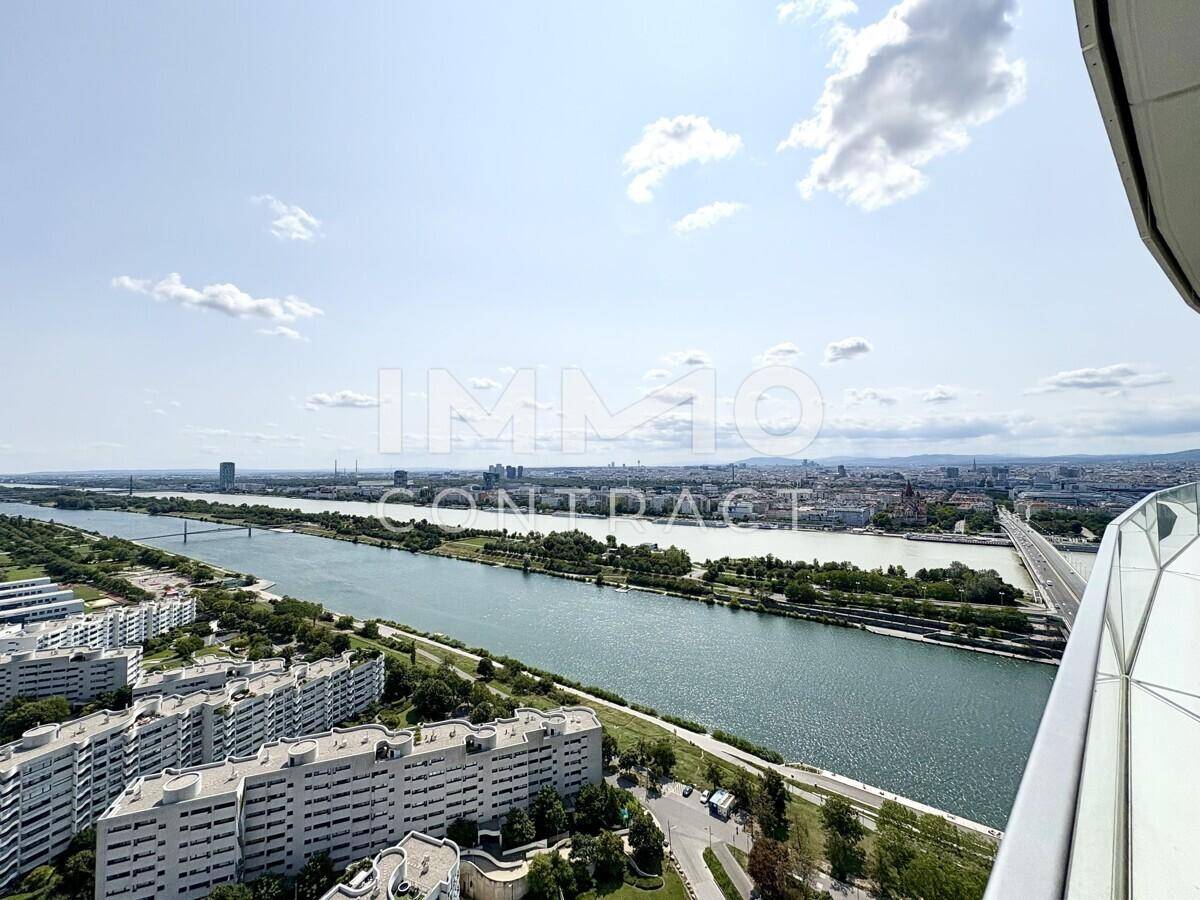 Ausblick Neue Donau, Stadt