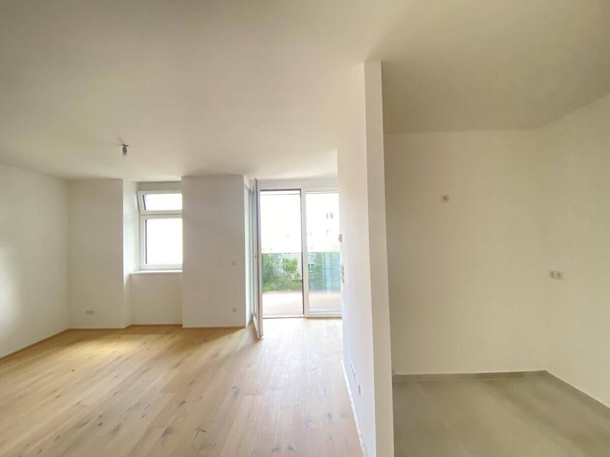 Wohnesszimmer mit Küchennische