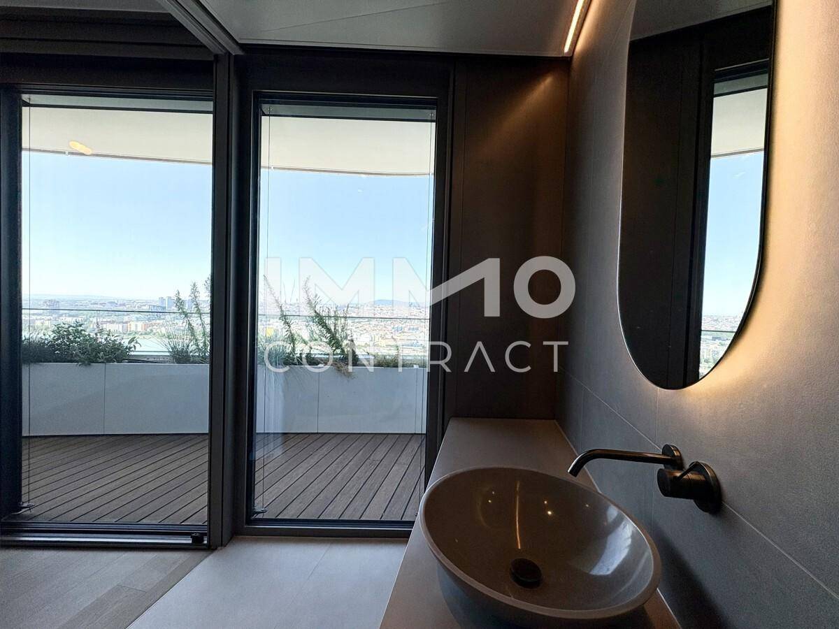 Badezimmer mit Ausblick