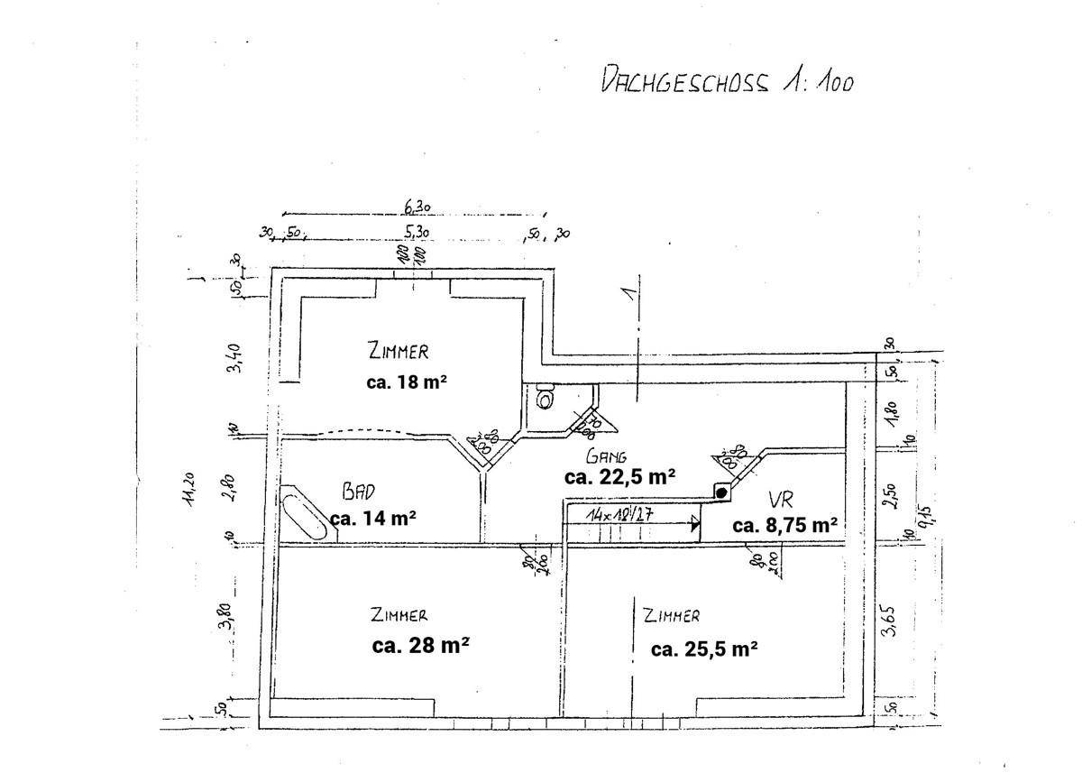 Grundriss Obergeschoss-