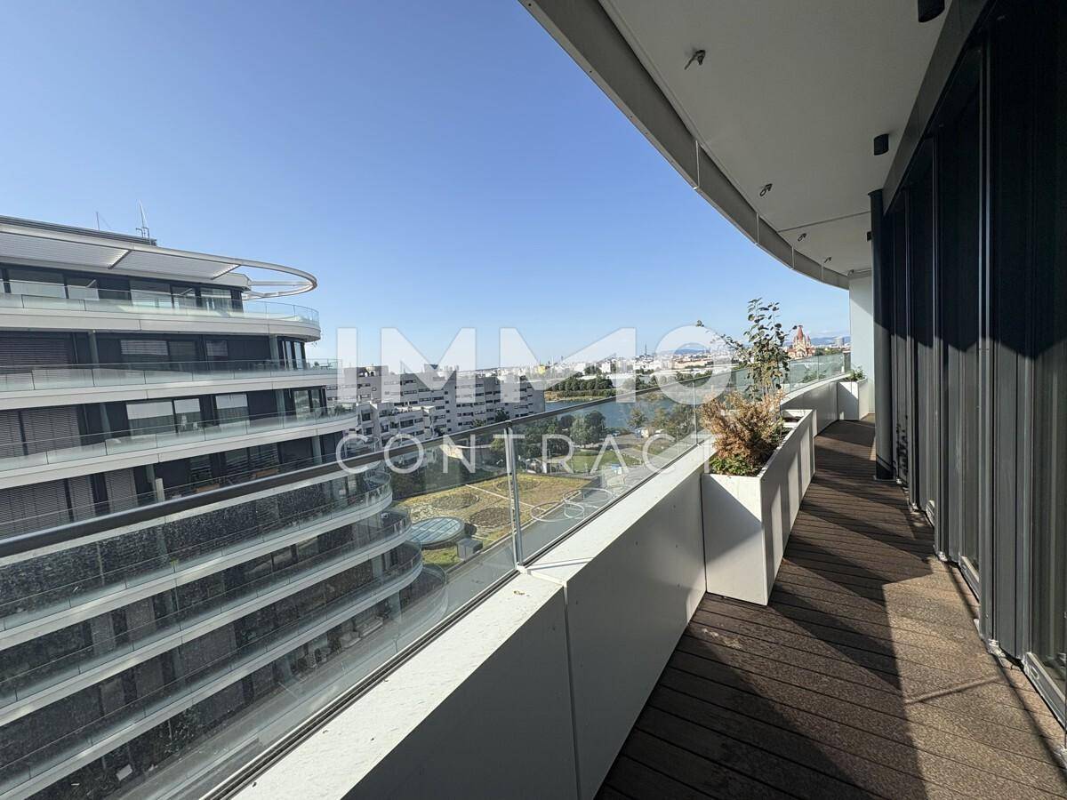 Balkon Richtung Neue Donau & City