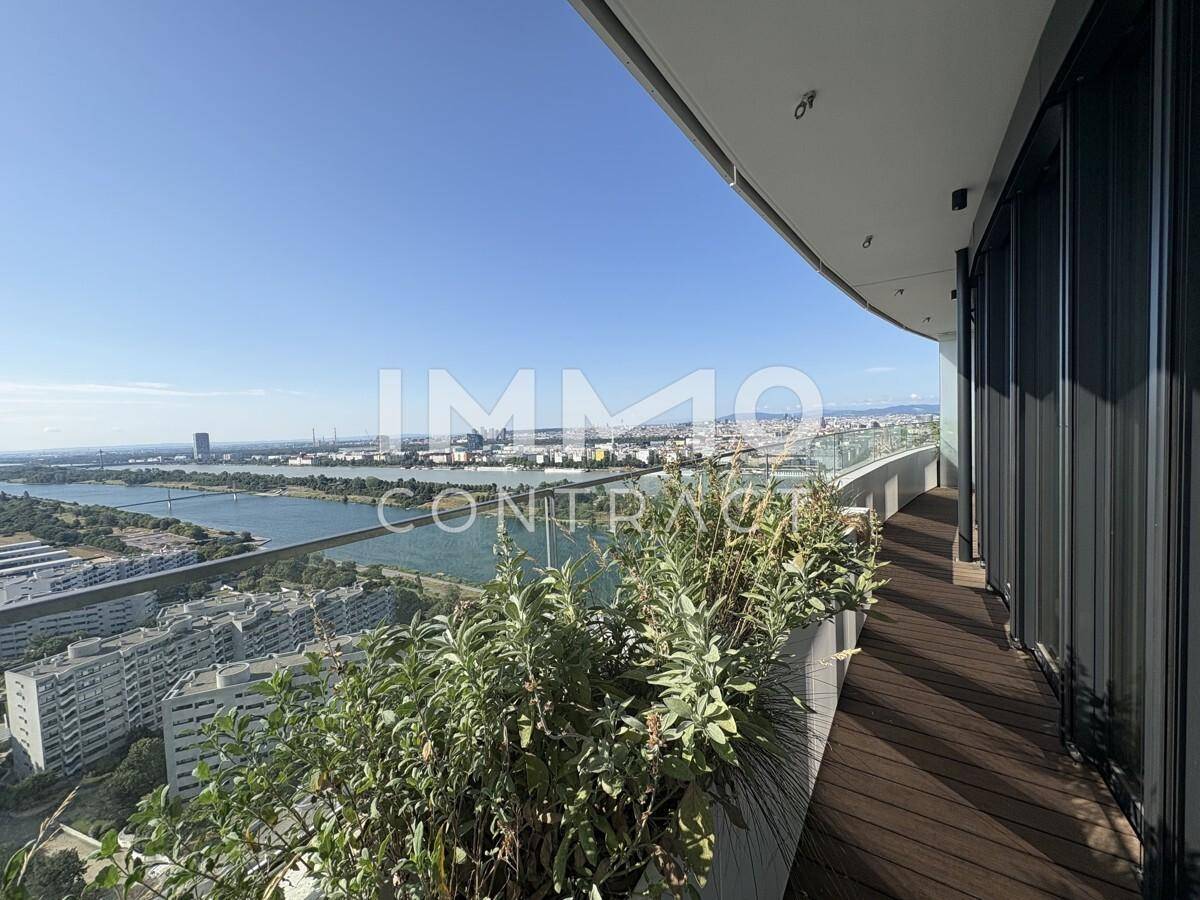 Balkon Richtung Neue Donau, City