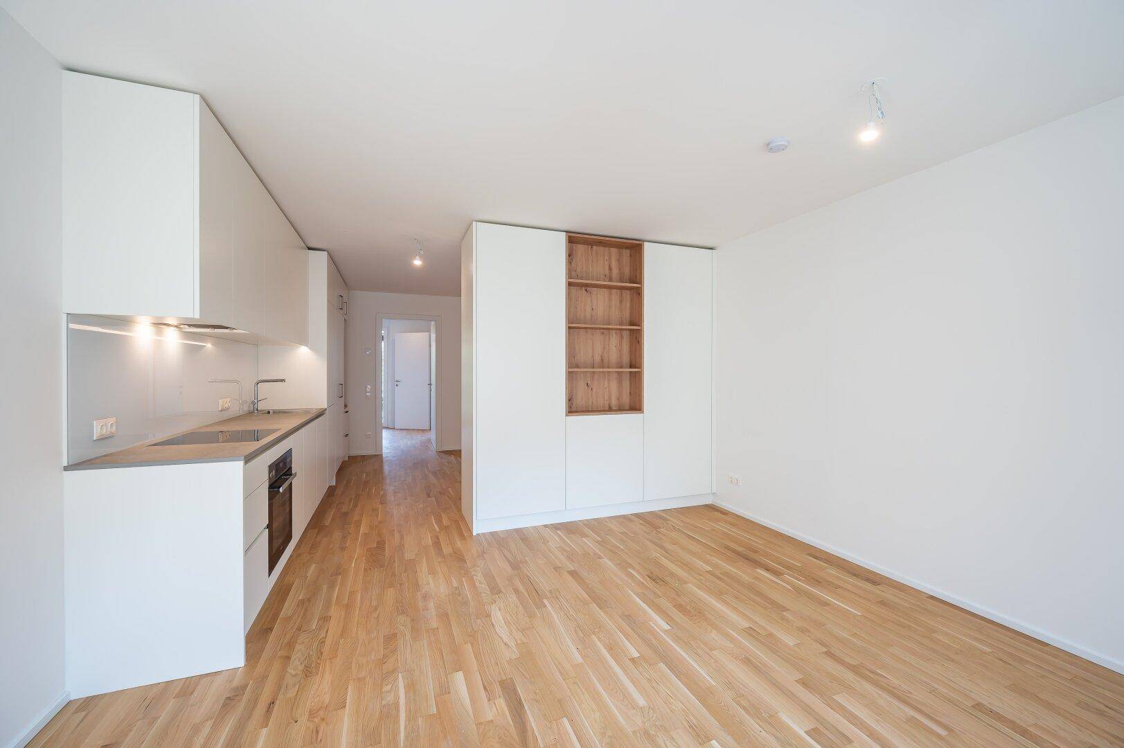 ASG IV-Qualitatives Wohnen in urbaner Lage: hochwertiger 1-Zimmer ZWEITBEZUG mit Balkon! Tischler-Einbaumöbel! +Provisionsfrei+ - Więcej