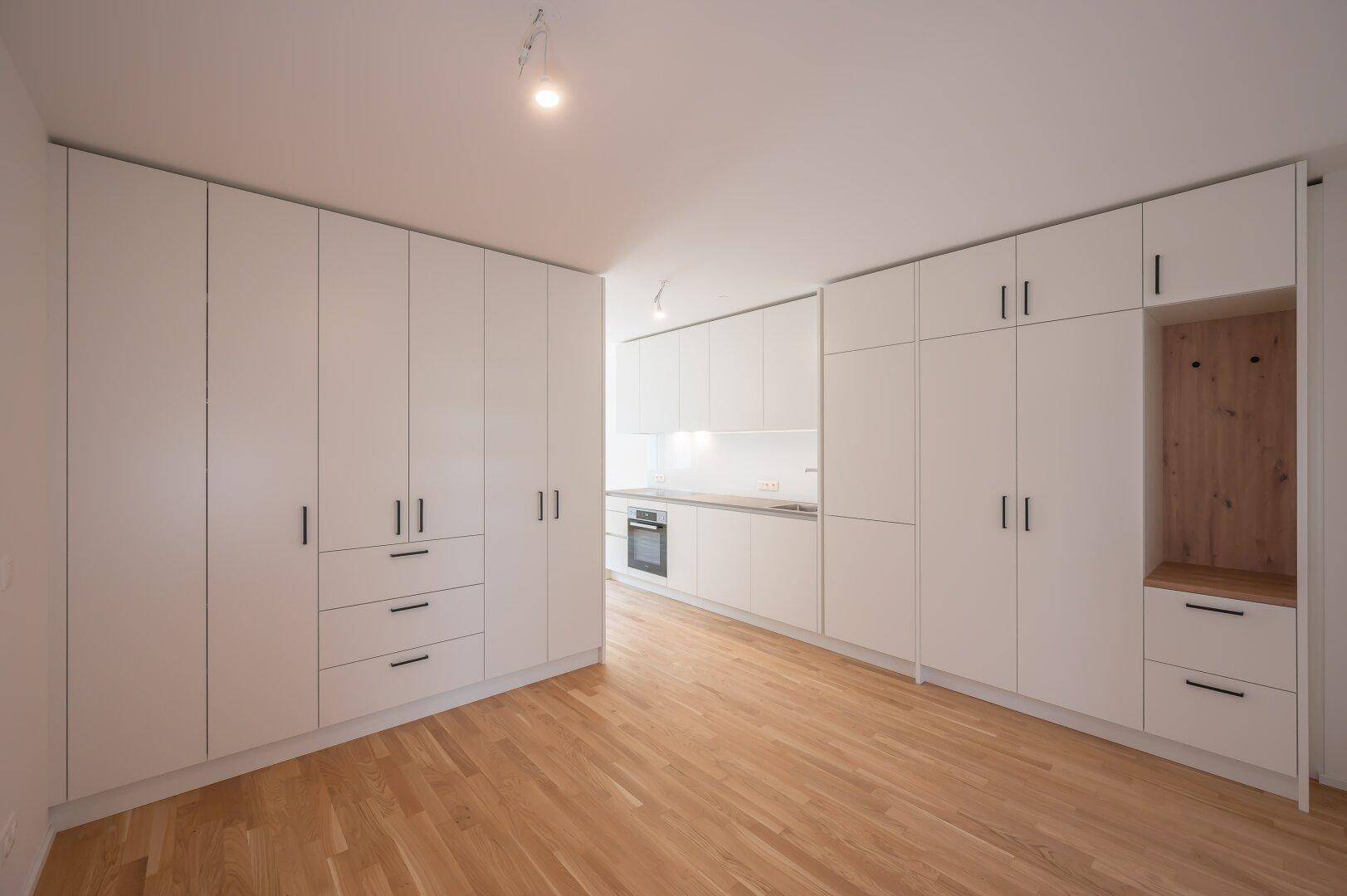 ASG IV-Qualitatives Wohnen in urbaner Lage: hochwertiger 1-Zimmer ZWEITBEZUG mit Balkon! Tischler-Einbaumöbel! +Provisionsfrei+ - Widok 5