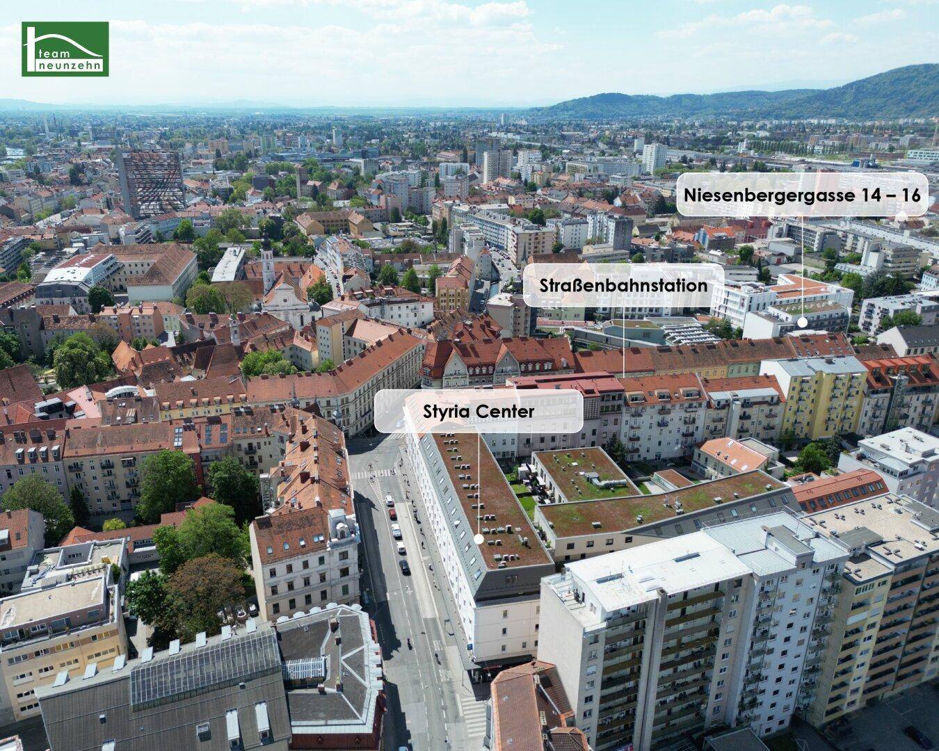 Niesenbergergasse - Styria Center - Straßenbahn