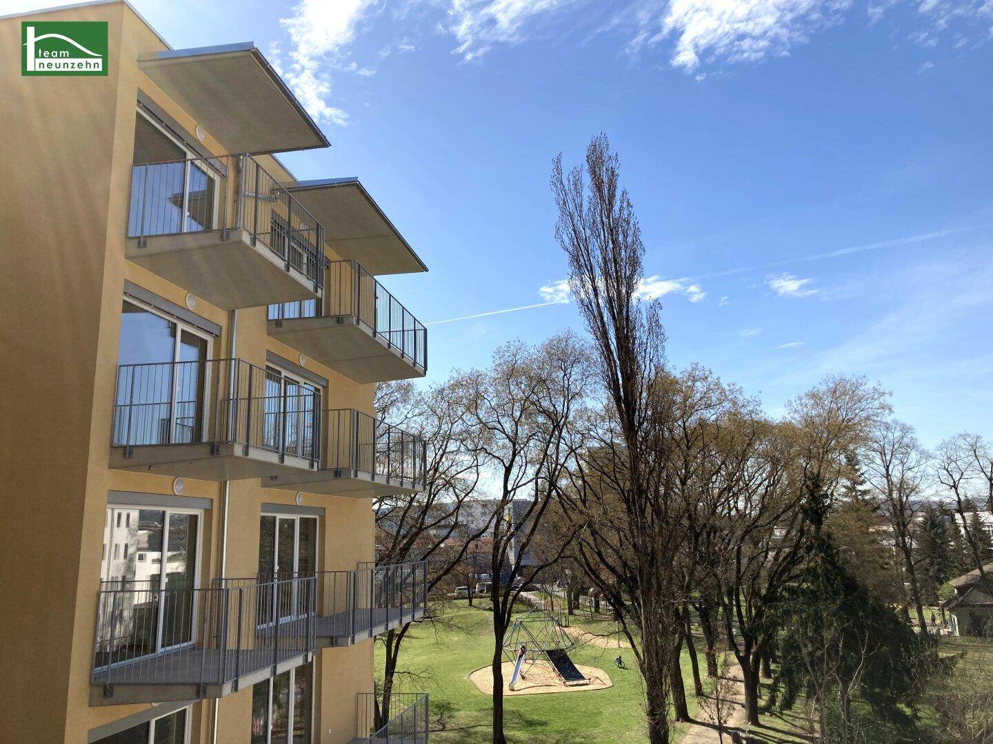 Blick vom Balkon