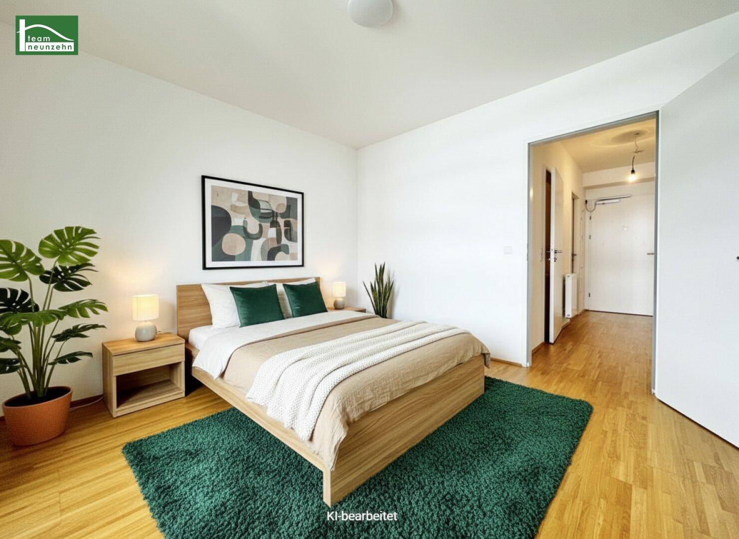Gut geschnittene 2-Zimmer-Wohnung mit Freifläche in Grünlage! - Wohnen in der Green City! - Ansicht 3