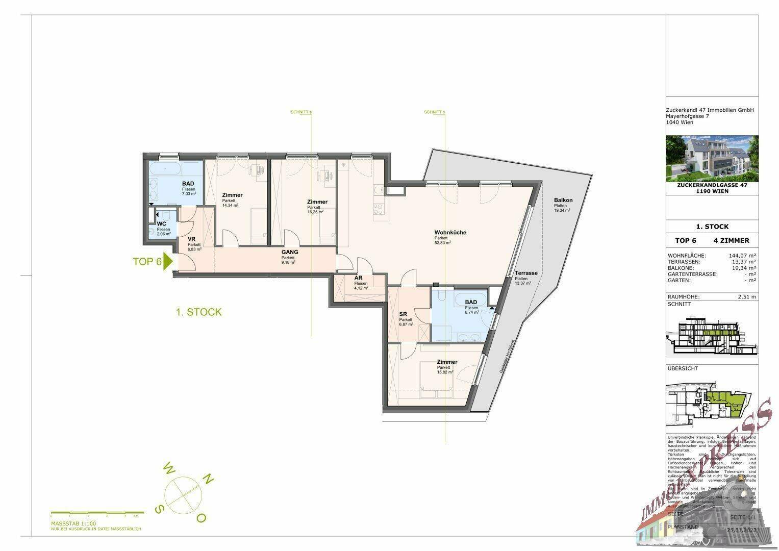 Neuer Preis! Wohntraum (Top 6) 4-Zimmerwohnung + 32,71 m² Balkon, Erstbezug, Erstklassige Ausstattung, Neubau, luxuriös + Garage – pohled 4