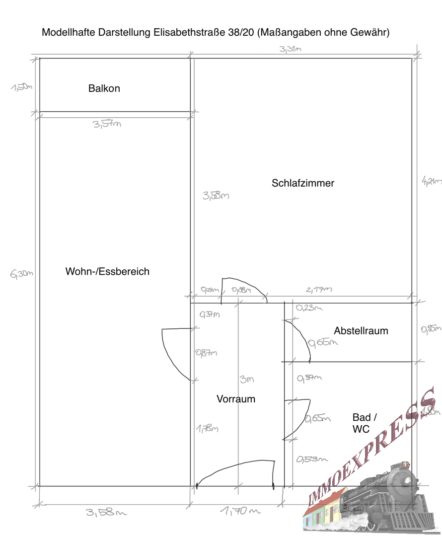 Maße Elisabethstraße 3820